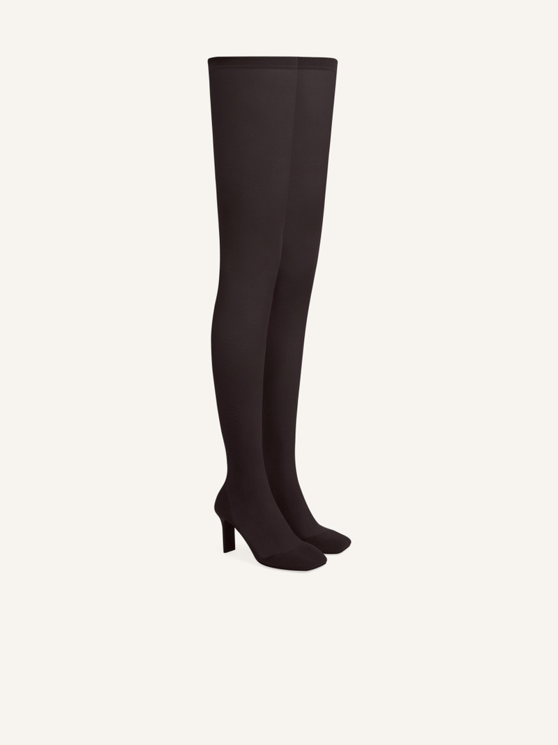 courrèges SQUARE TOE MESH THIGH BOOTS outlook