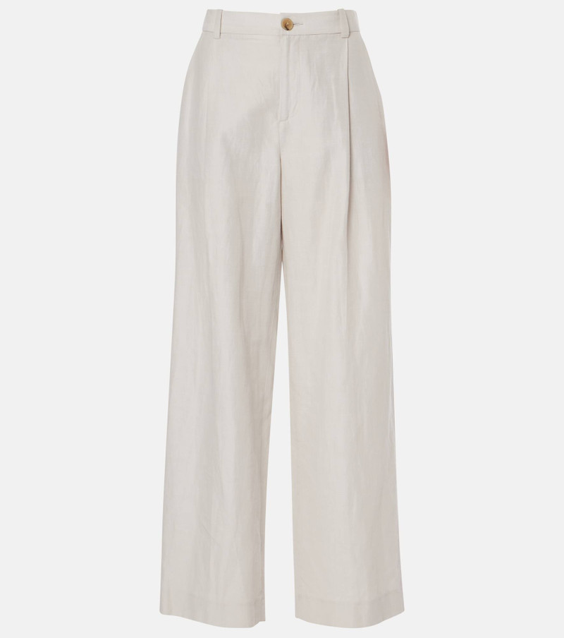 mid-rise wide-leg trousers - 1