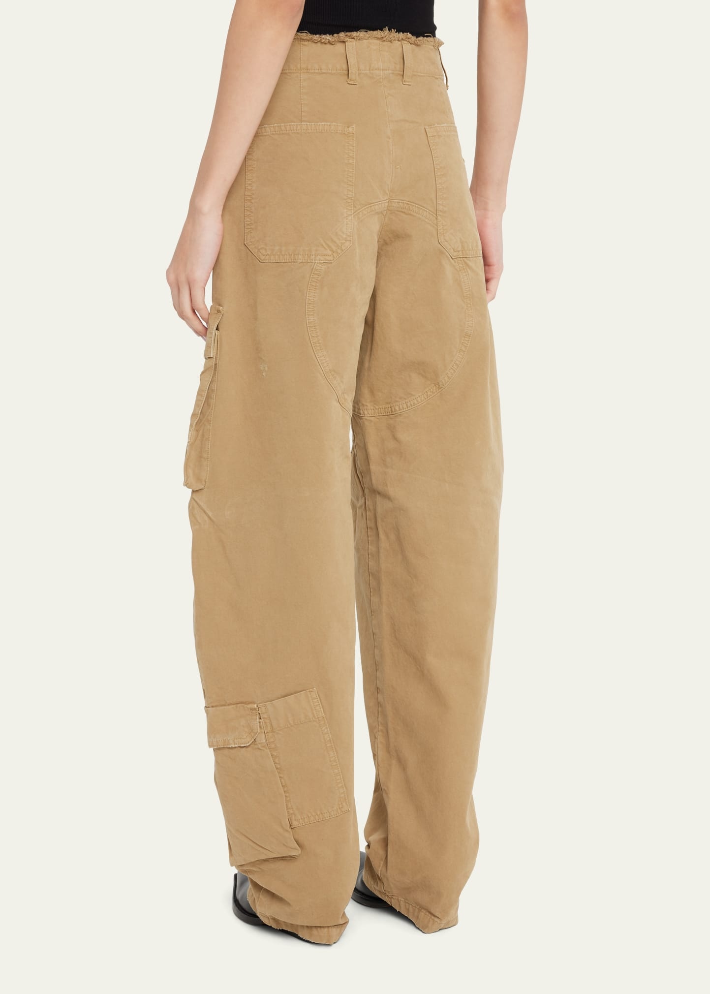Rosalind Wide-Leg Baggy Cargo Jeans - 3