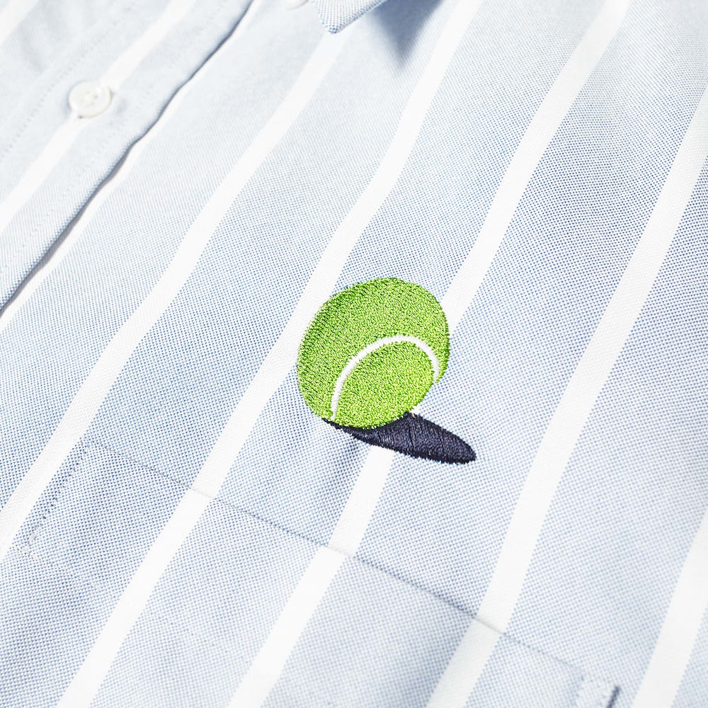 Thom Browne Tennis Ball Icon Button Down Stripe Oxford Shirt - 2