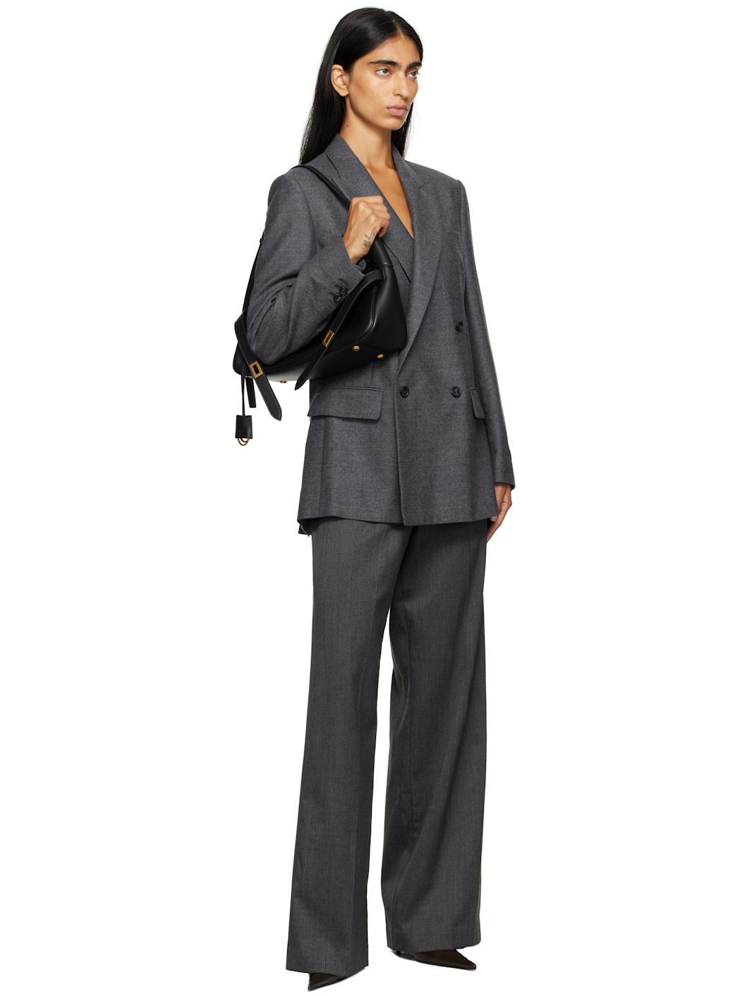 Gray Wool Blazer - 4
