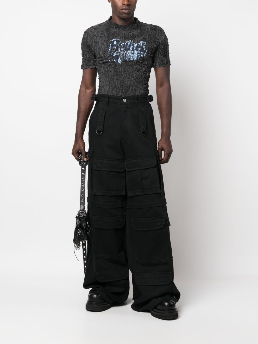 detachable-legs cargo jeans - 3