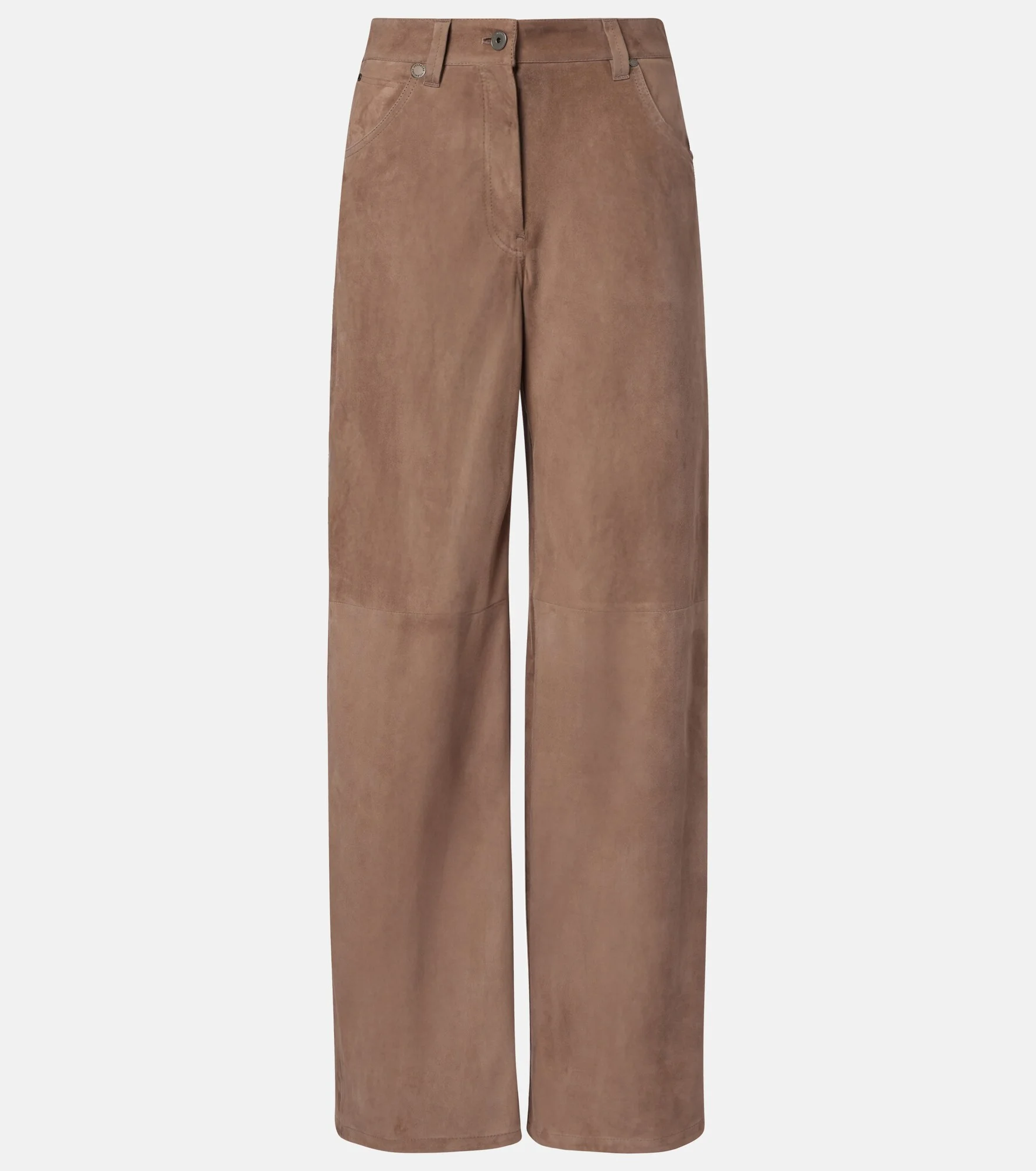 Suede wide-leg pants - 1