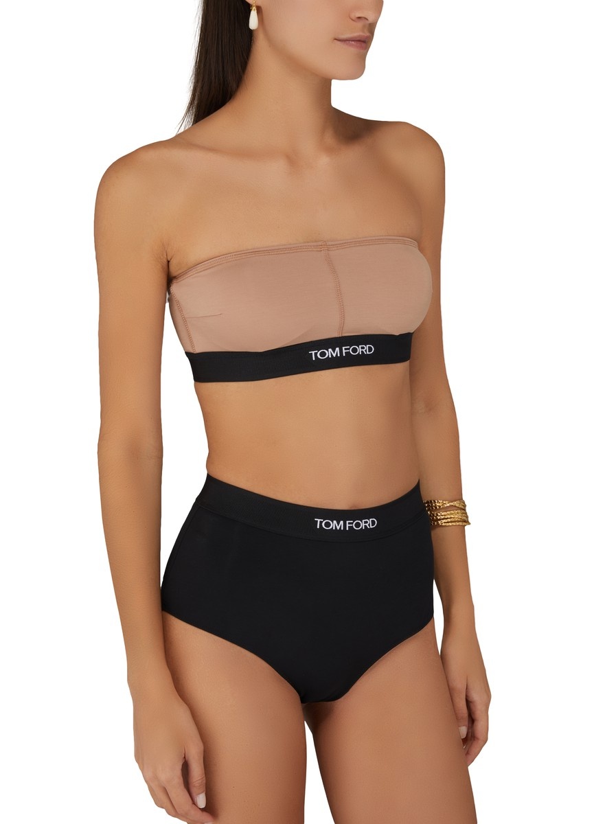 TOM FORD Logo-underband bandeau bra