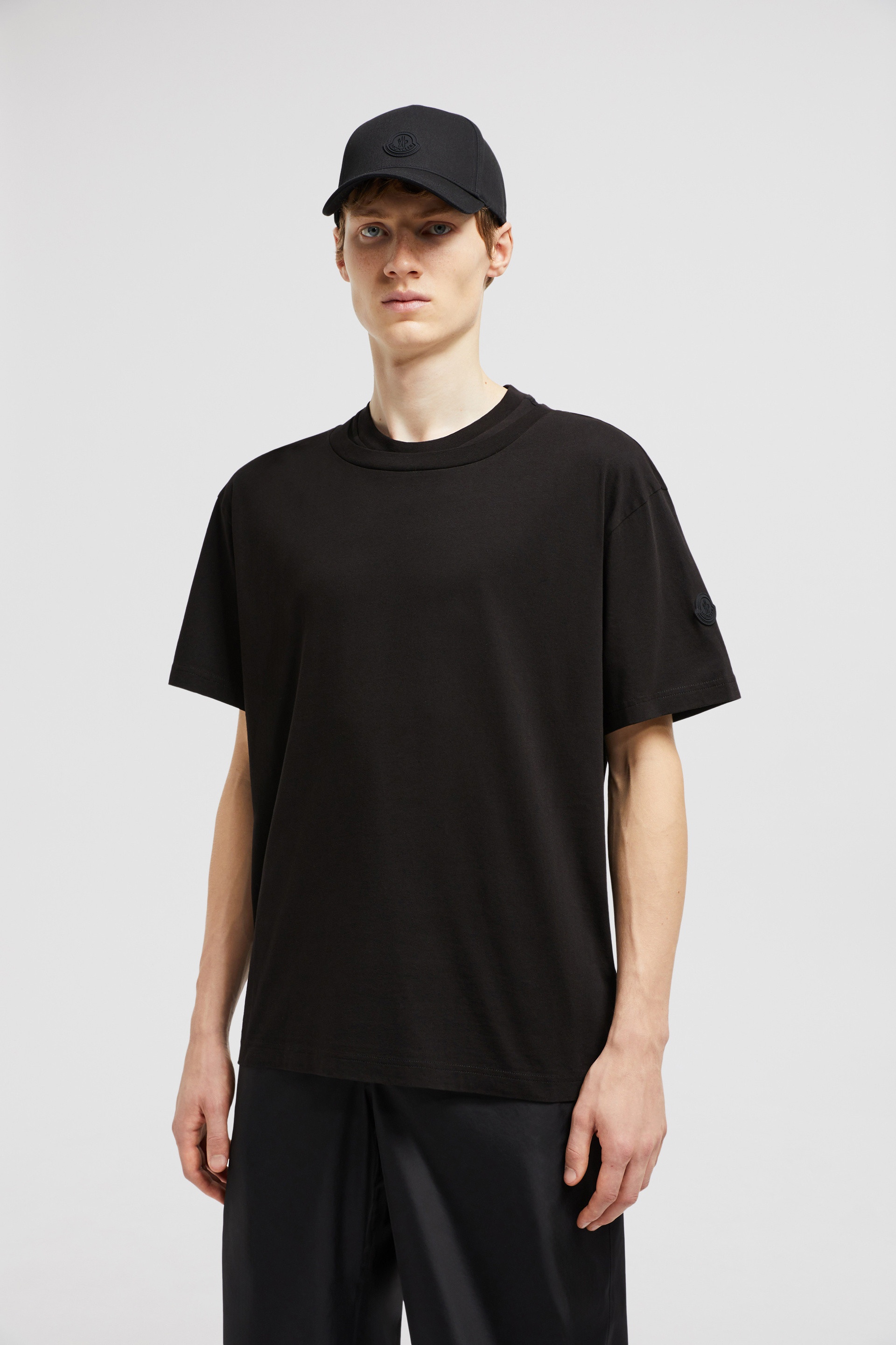 Double Collar Cotton T-Shirt - 2