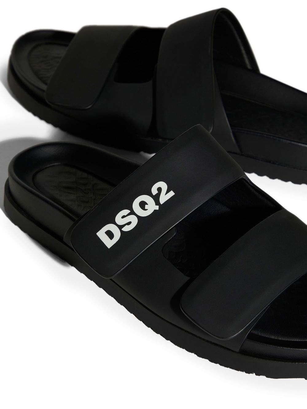 touch-strap calf-leather sandals - 5
