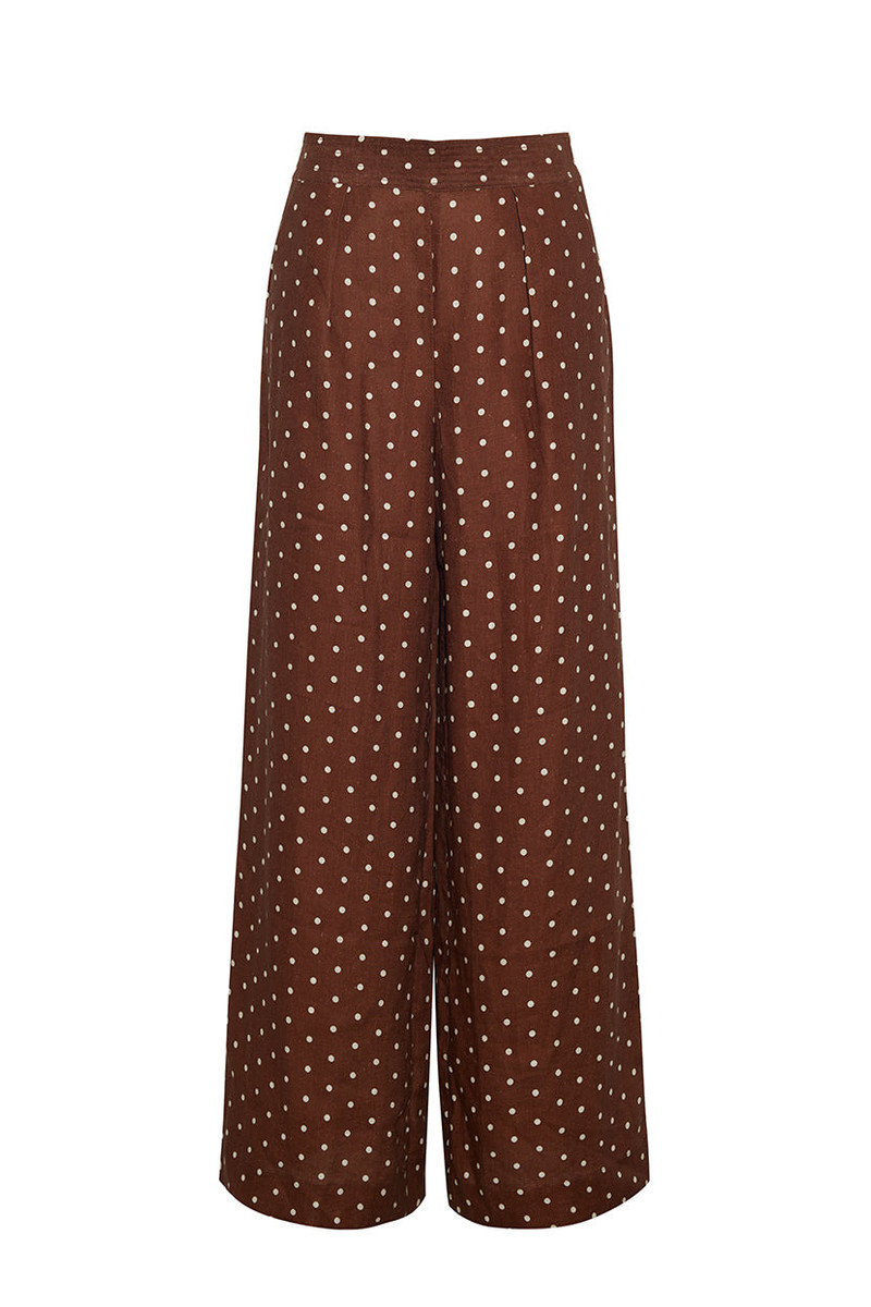 Josephine Pant The Best Fitting Pant In A Sophisticated Dot Print 1