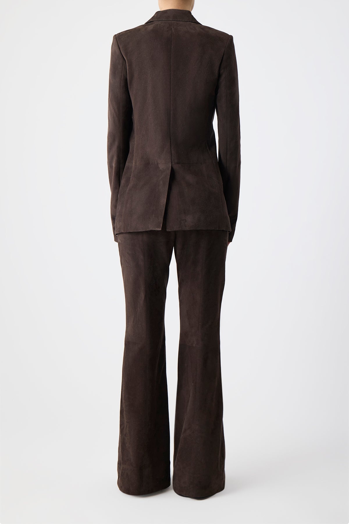 Rhein Pant in Chocolate Suede - 4