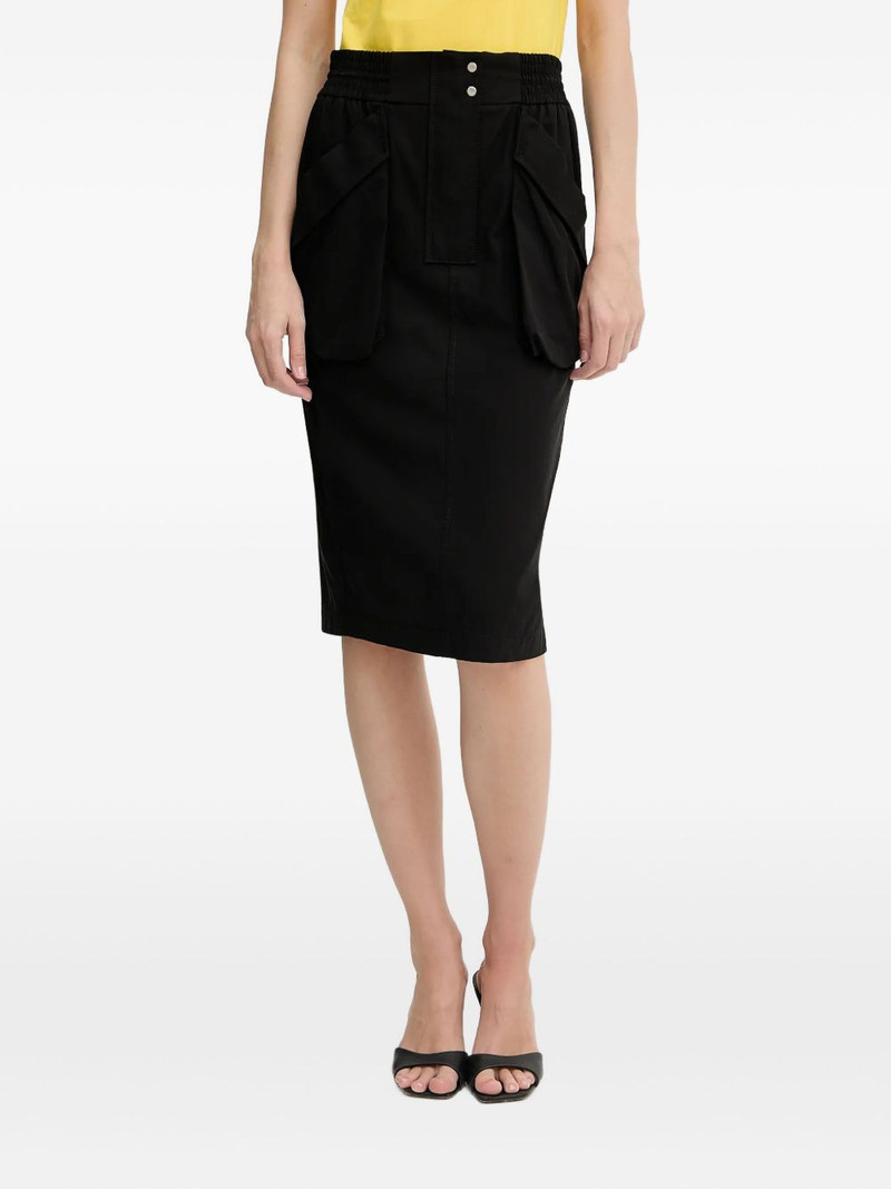 elasticated cotton midi skirt 1