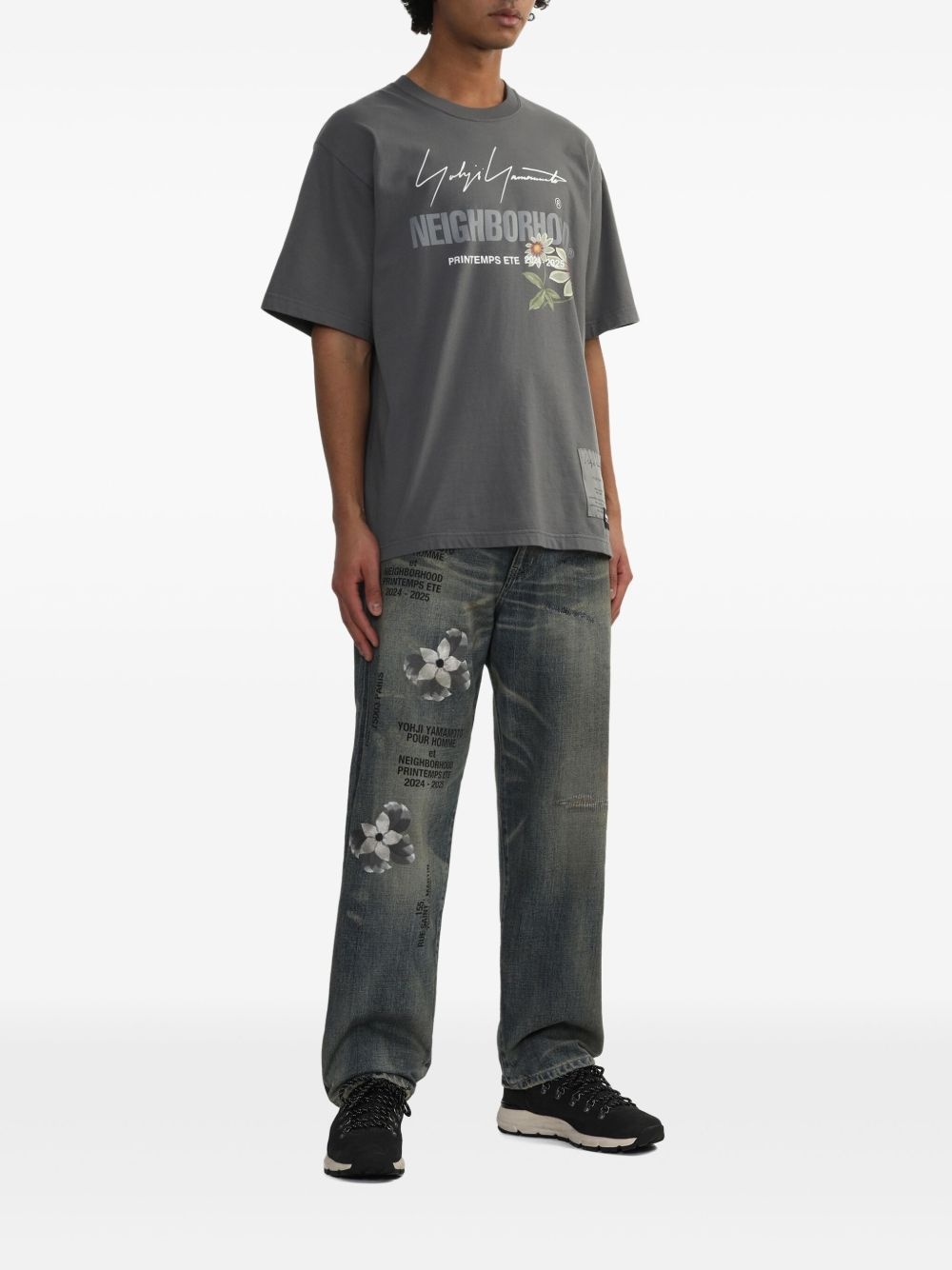 x Neighbourhood cotton T-shirt - 2