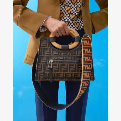 FENDI Multicolor leather shopper outlook