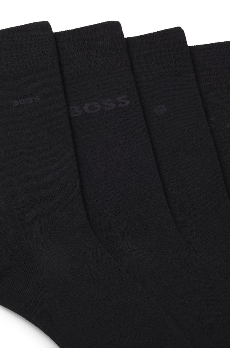 BOSS FOUR-PACK OF BRANDED SOCKS IN A REGULAR LENGTH outlook