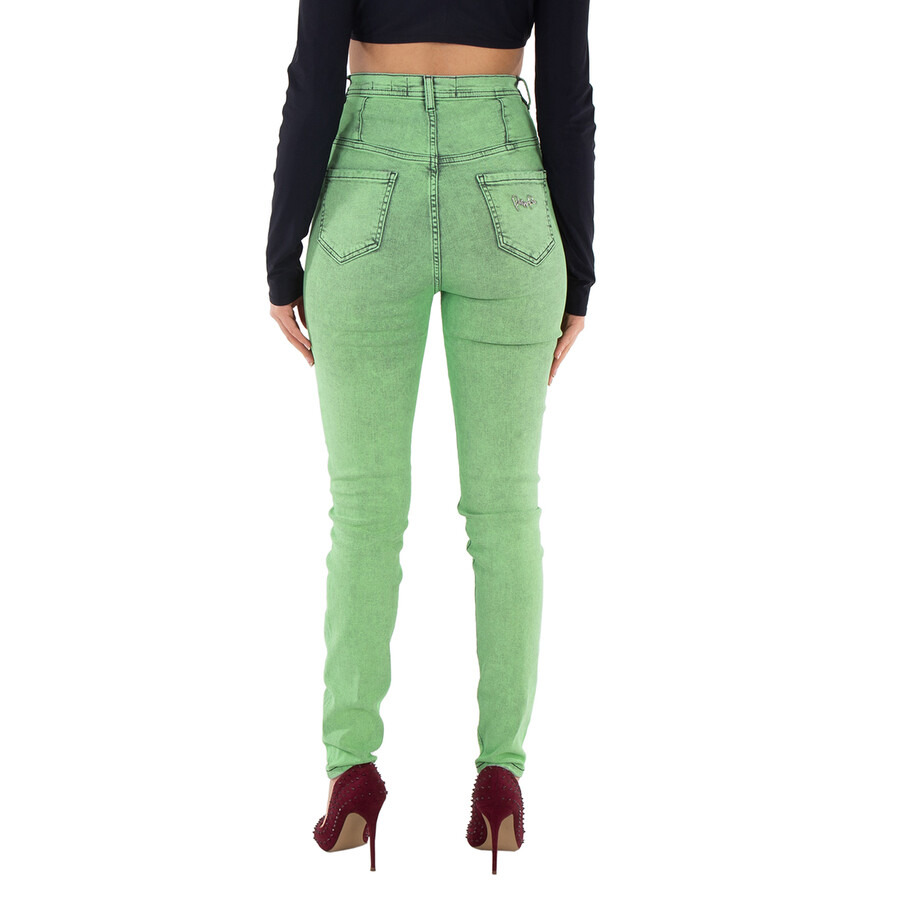 Philipp Plein Overdyed Stretch Super High-Waist Jeggings - 5