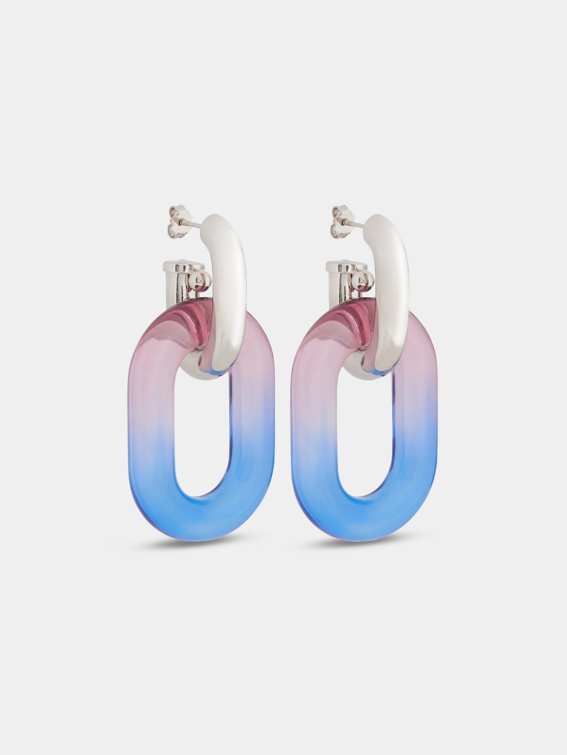 XL LINK OVERSIZED TIE-DYE EARRINGS - 4