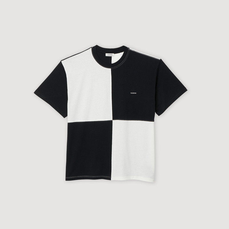 Two-tone organic cotton T-shirt 1