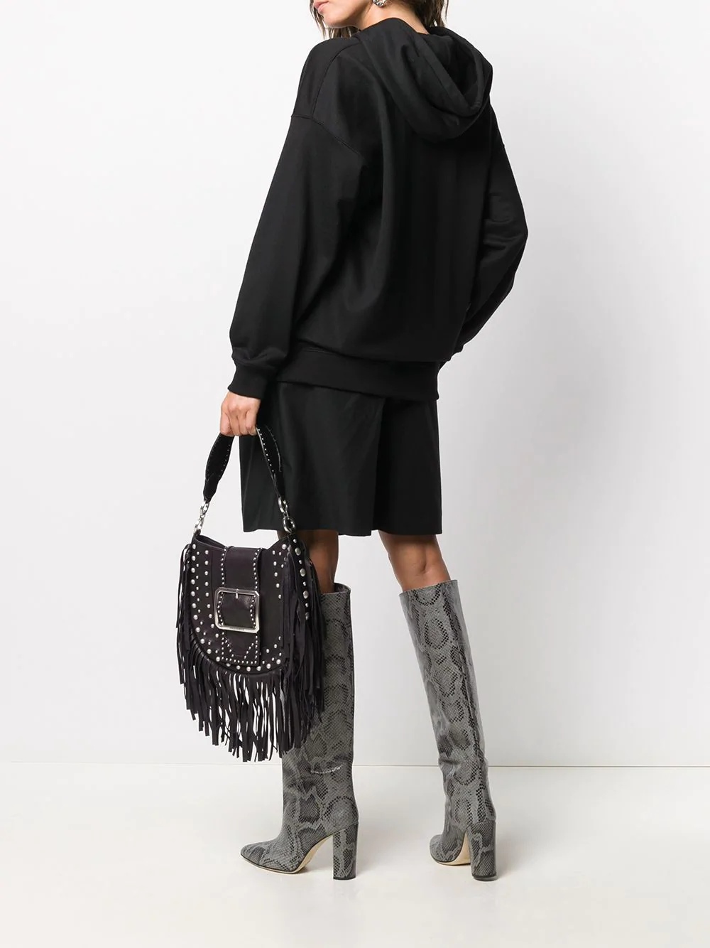 fringe-embellished shoulder bag - 2