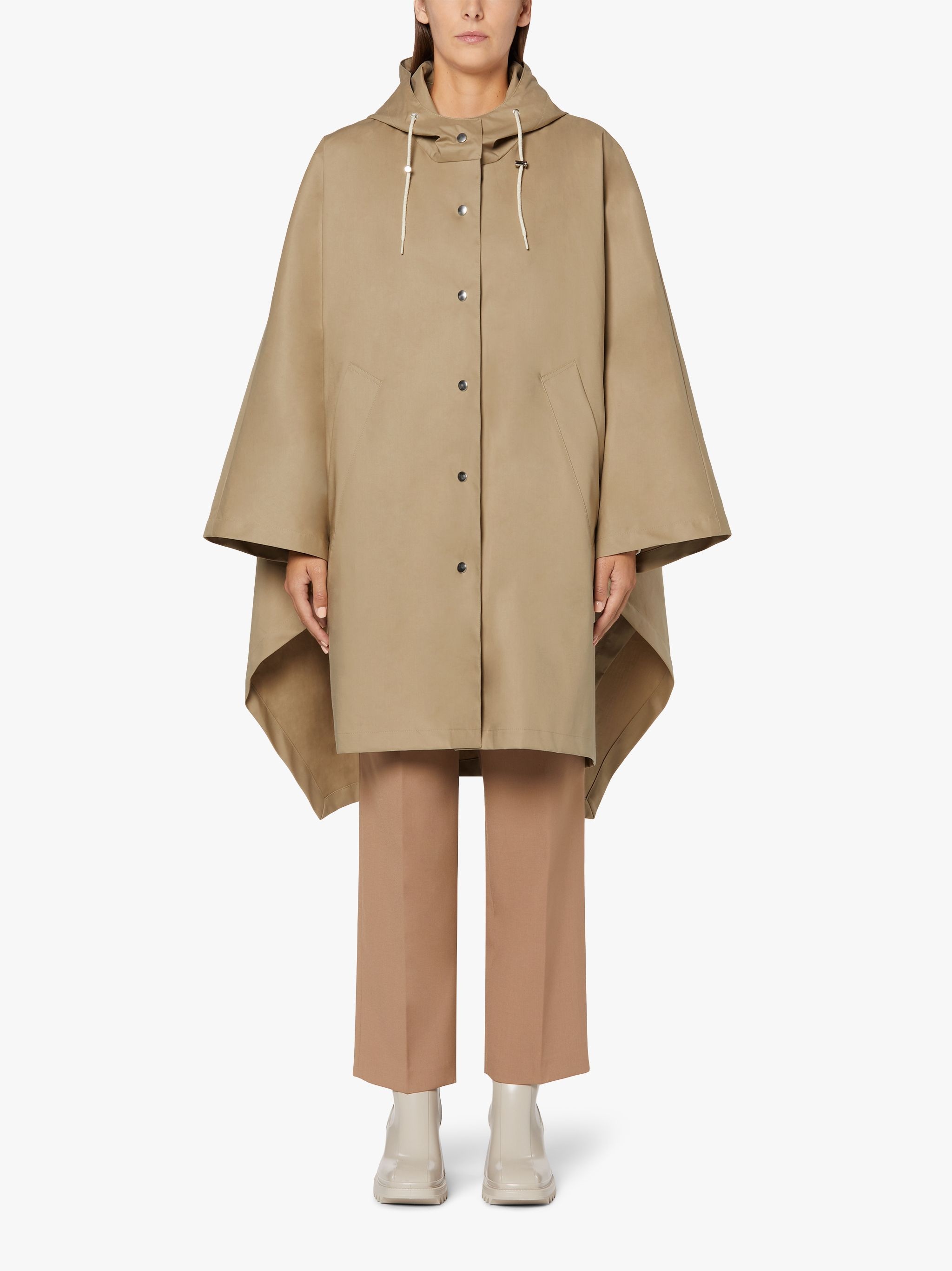 BONI FAWN RAINTEC COTTON HOODED PONCHO | LMC-010 - 3