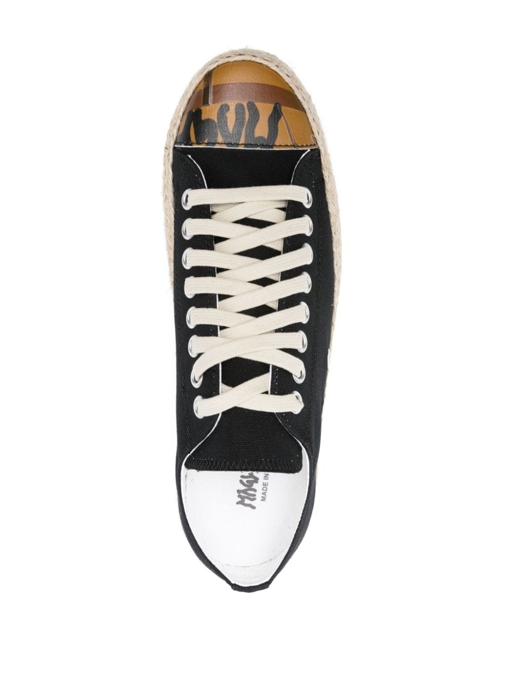 braided-sole canvas sneakers - 4