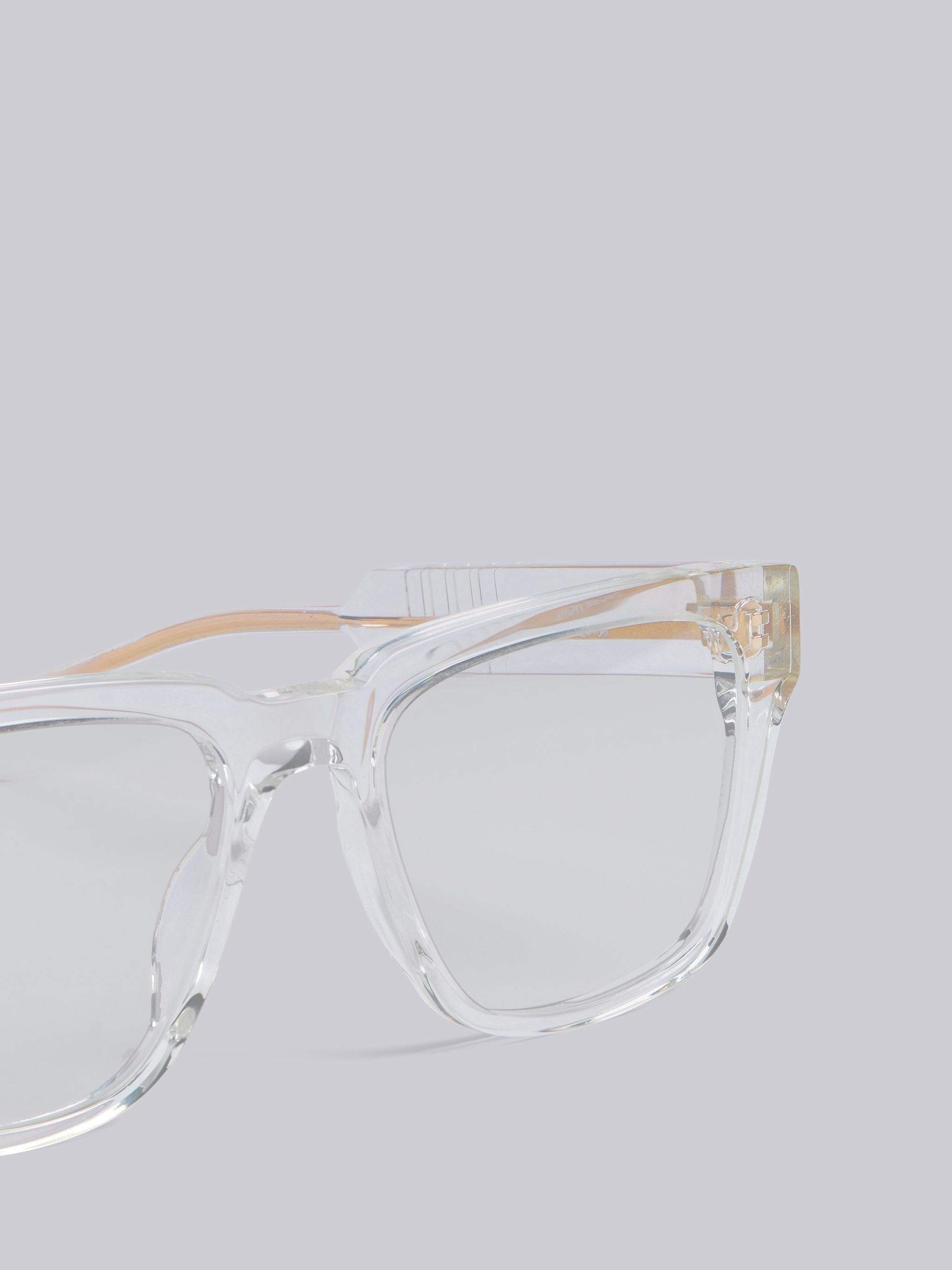 TB715 - Crystal Clear Square Glasses - 2