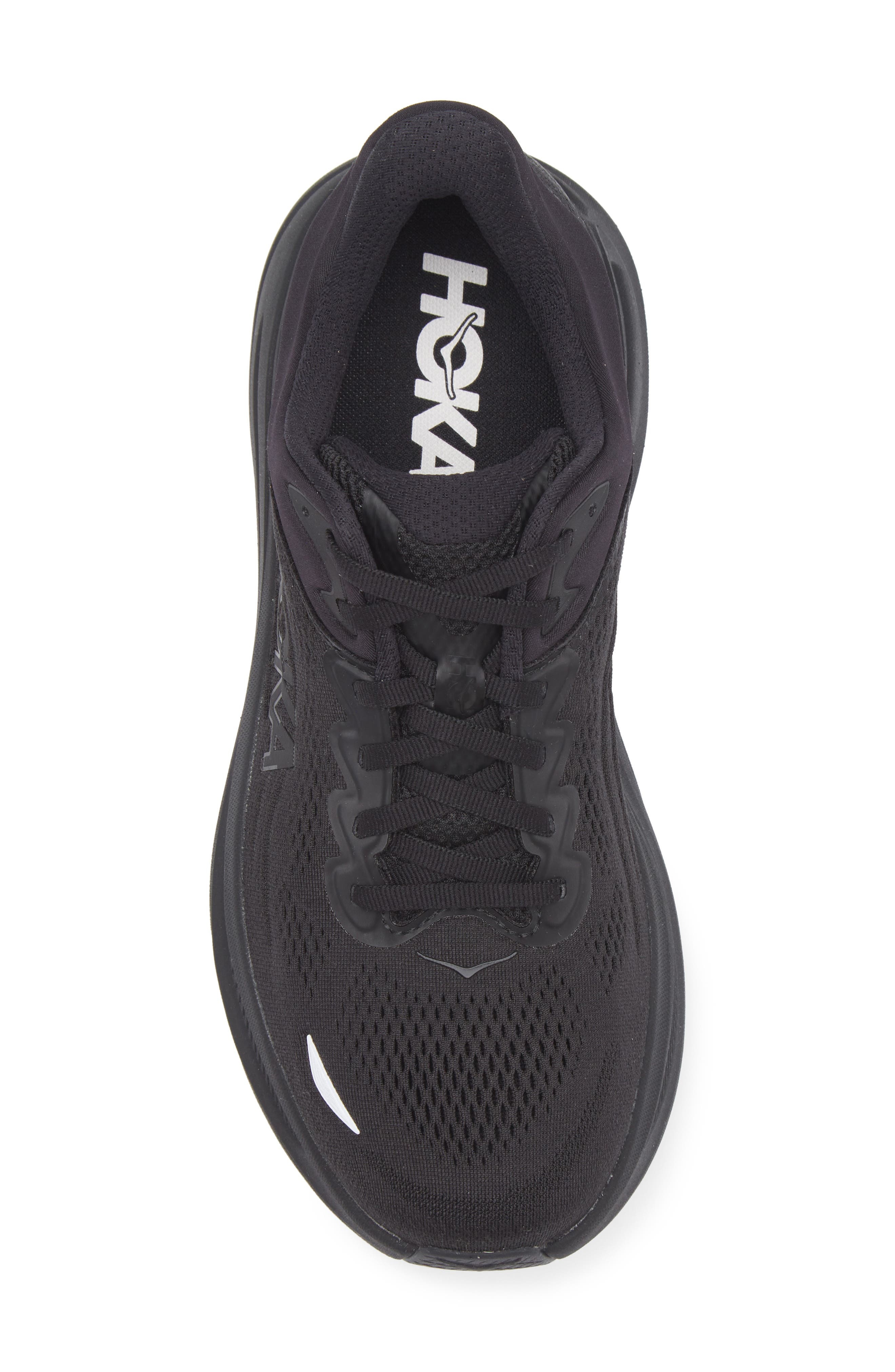 HOKA Bondi 9 Running Shoe in Black /Black at Nordstrom - 5