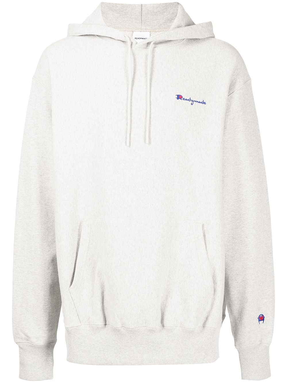 embroidered logo long-sleeve hoodie - 1