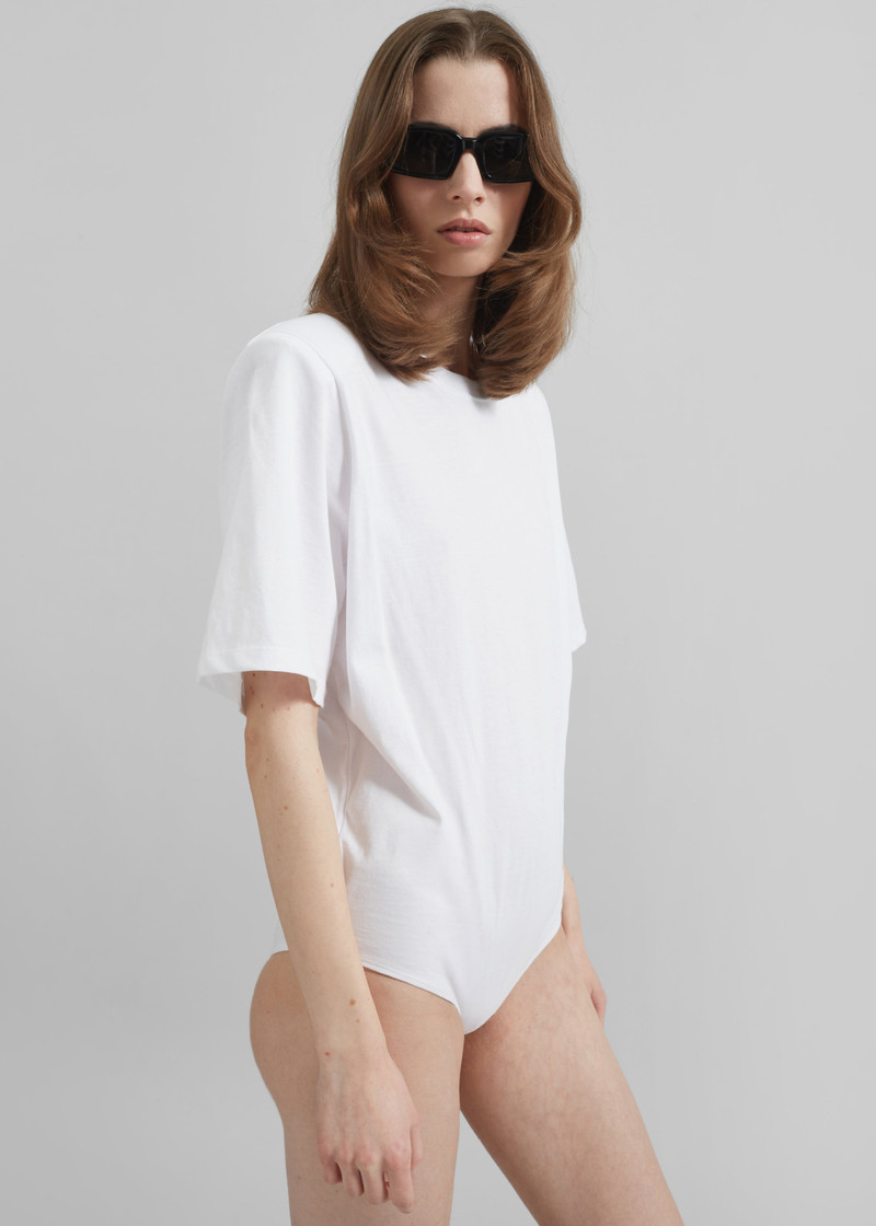 Meida Padded T-Shirt Bodysuit - White 3