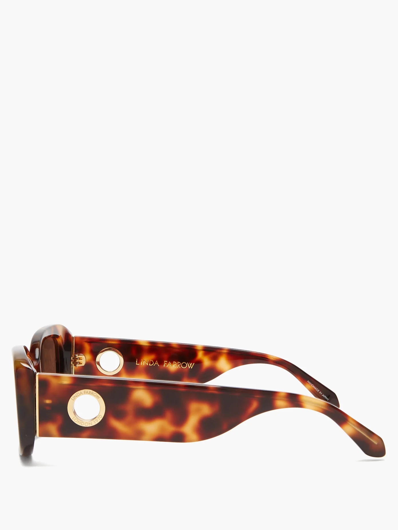 Lola rectangular tortoiseshell-acetate sunglasses - 3