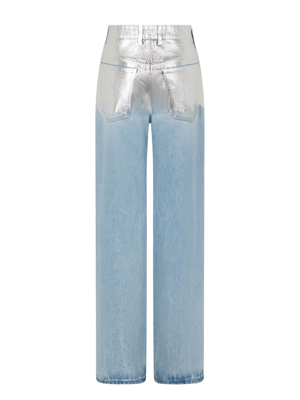 metallic detailing jeans - 6