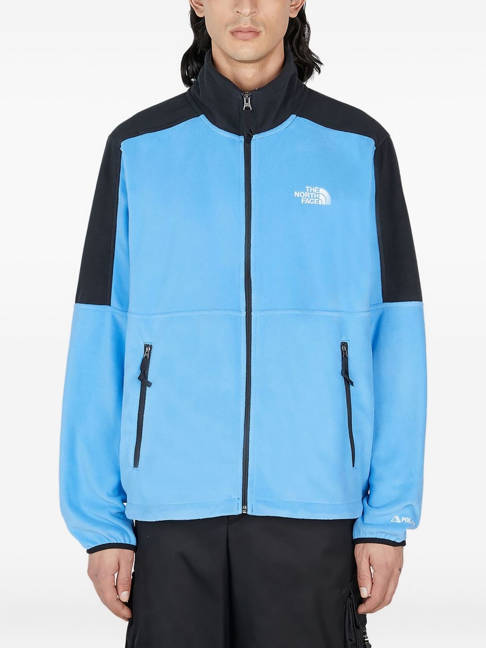 colour-block zip-up sweatshirt - 1