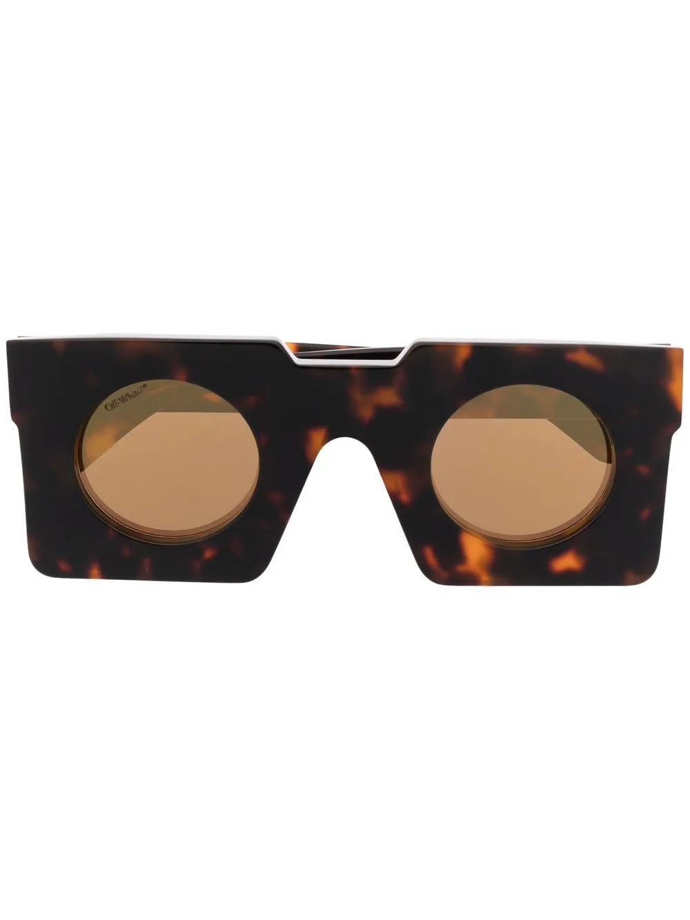 The Pantheon tortoiseshell square-frame sunglasses - 1