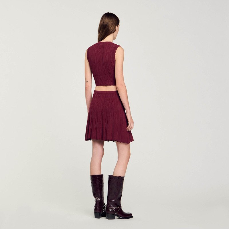 SLEEVELESS SHORT SWEATER 6