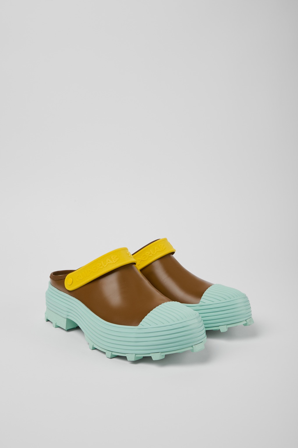 Multicolored leather clogs - 2