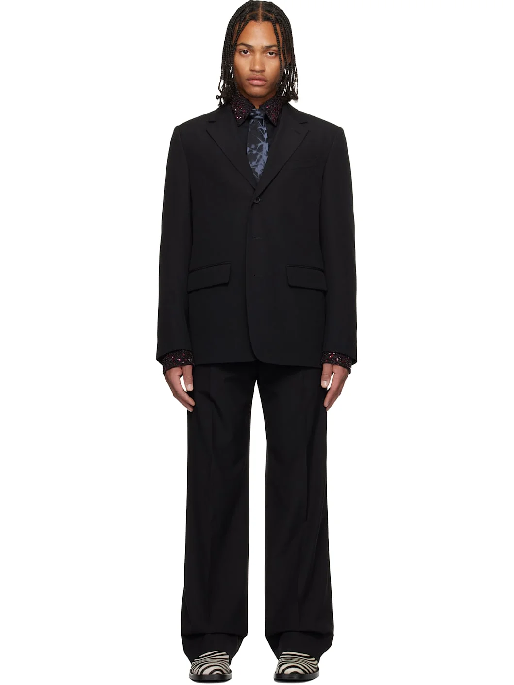 Black Wool Suit - 1
