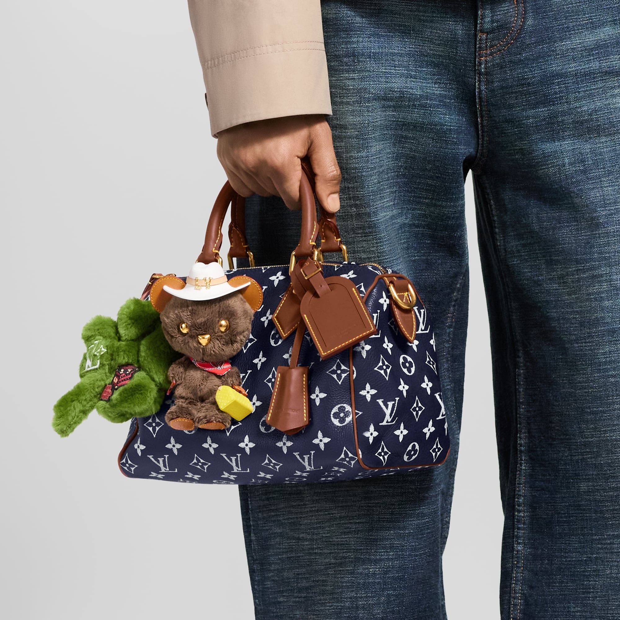 LV Louis Bear Bag Charm - 4