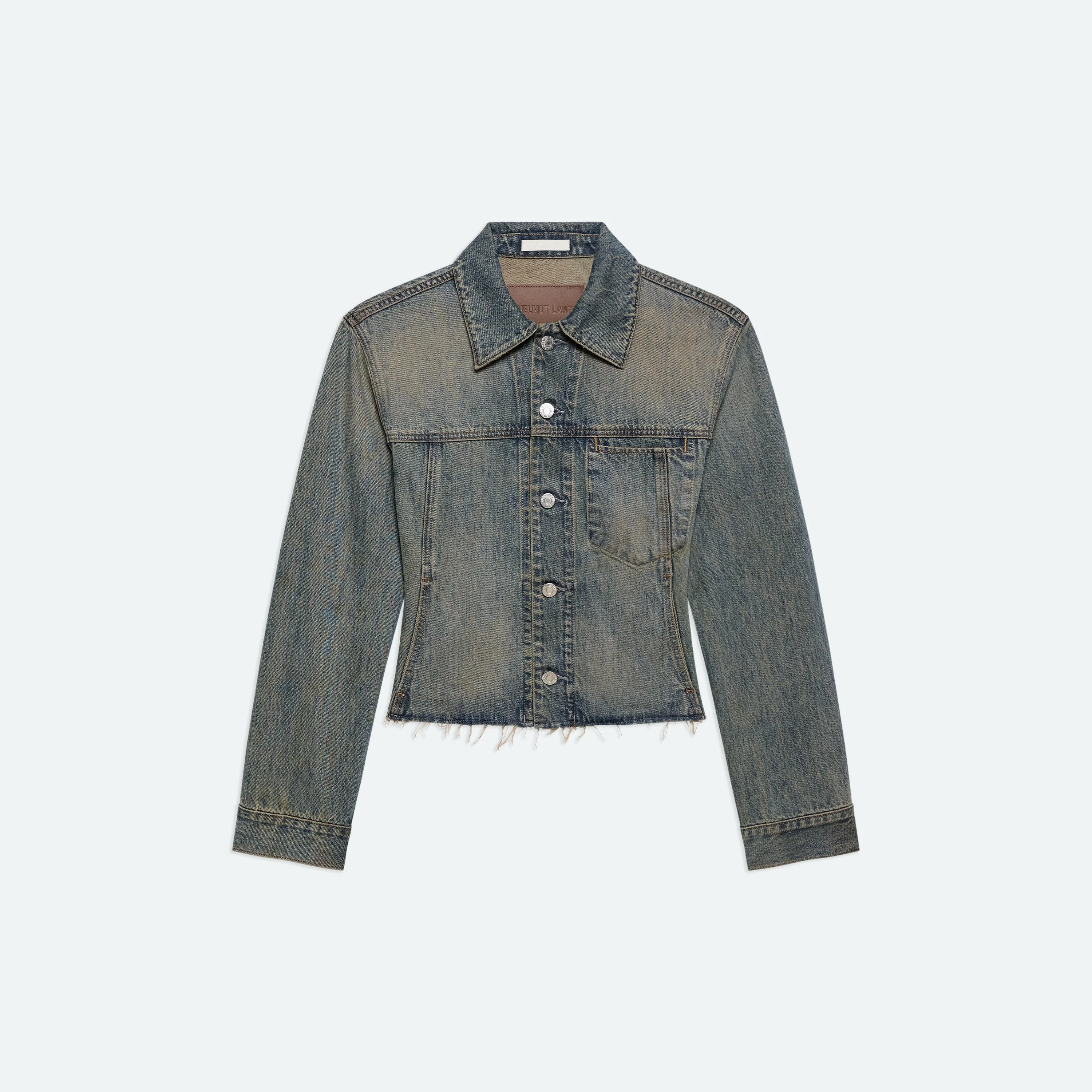 RAW HEM TRUCKER JACKET - 1