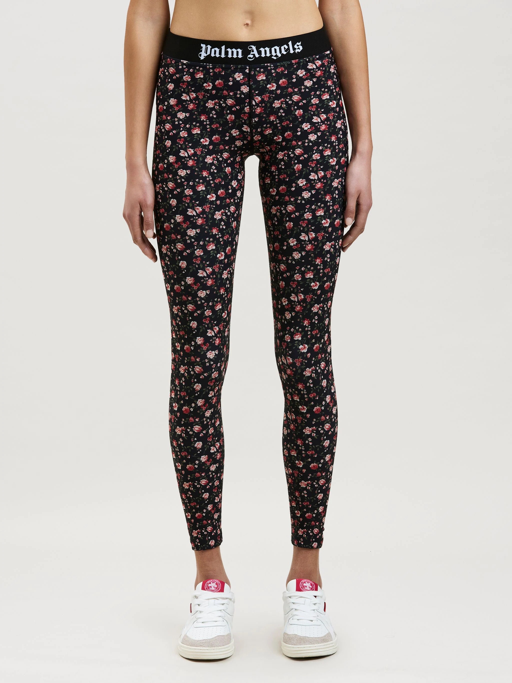 FLOWER PRINT CLASSIC LOGO LEGGINS - 3