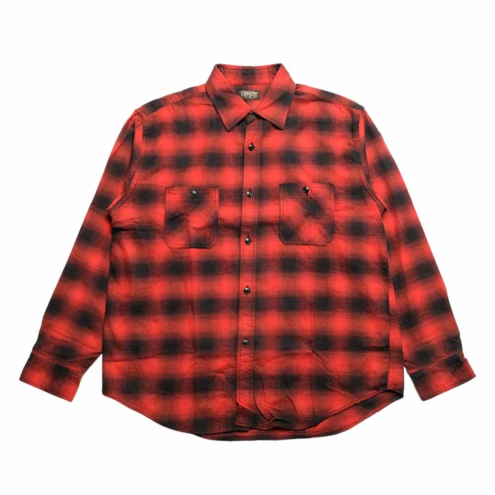 COTTON OMBRE PLAID L/S WORK SHIRT - SC29723 - 1