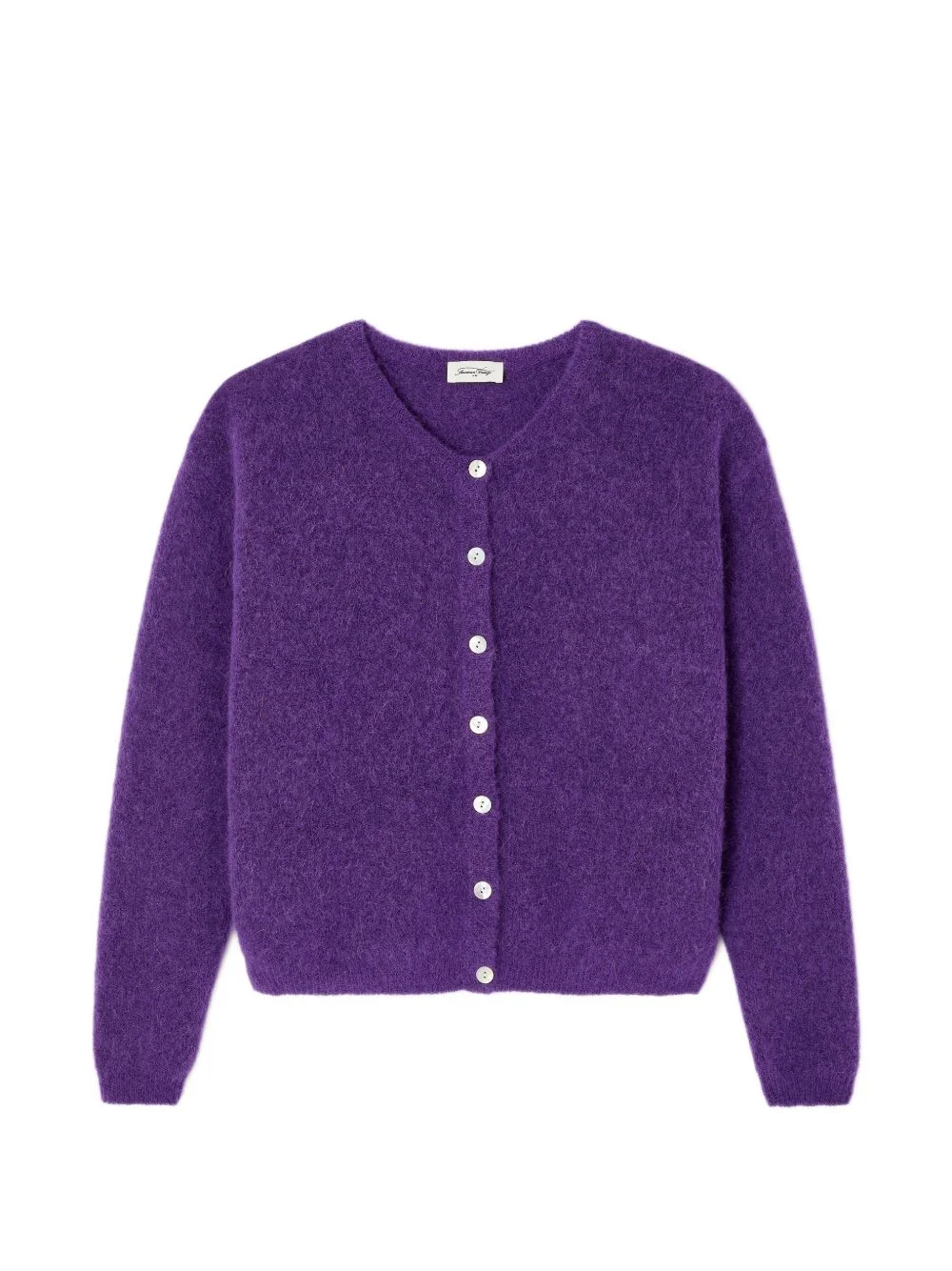 Vitow fluffy knit cardigan - 1