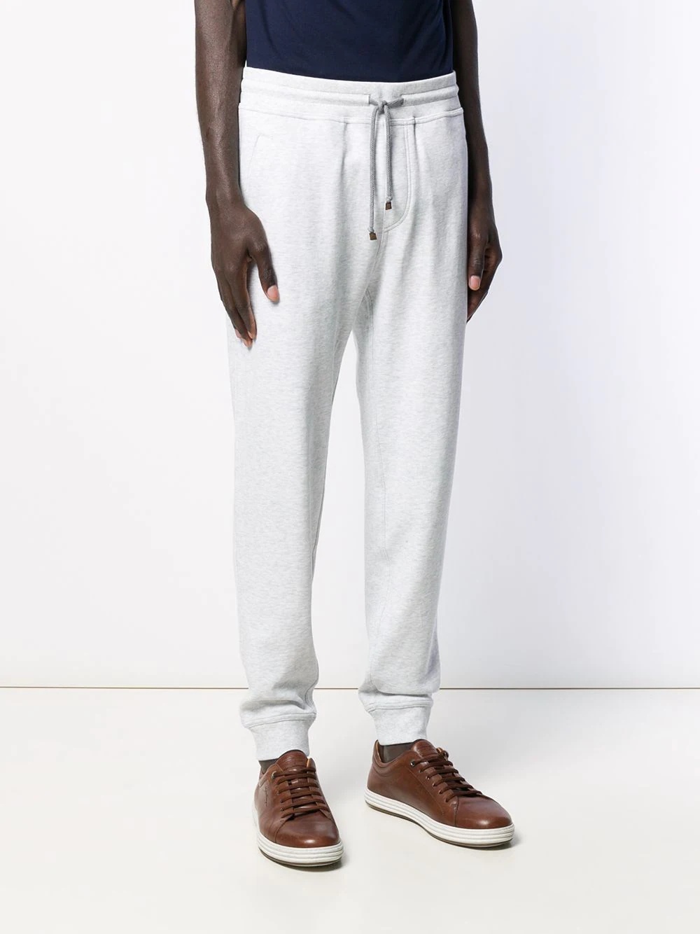 ribbed cuff track pants - 3