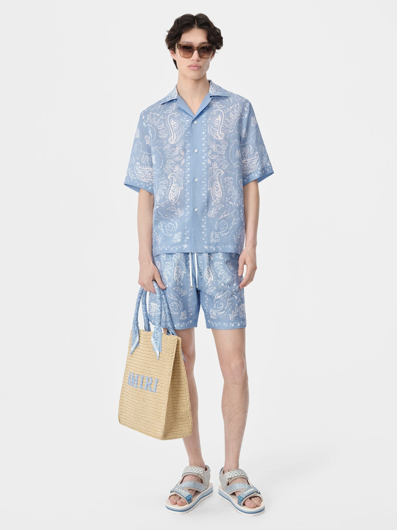 AMIRI BANDANA WATERCOLOR CAMP SHIRT outlook