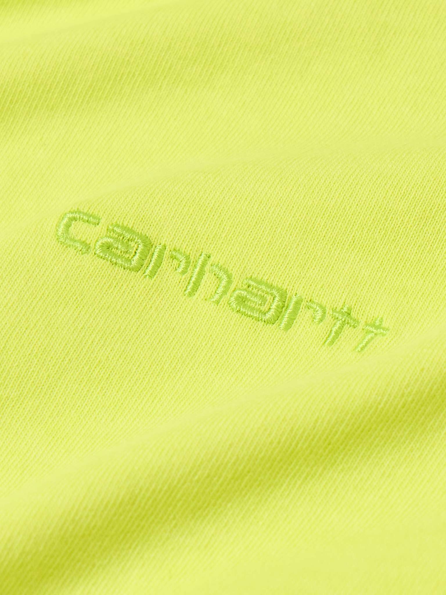 Duster Garment-Dyed Logo-Embroidered Cotton-Jersey T-Shirt - 4