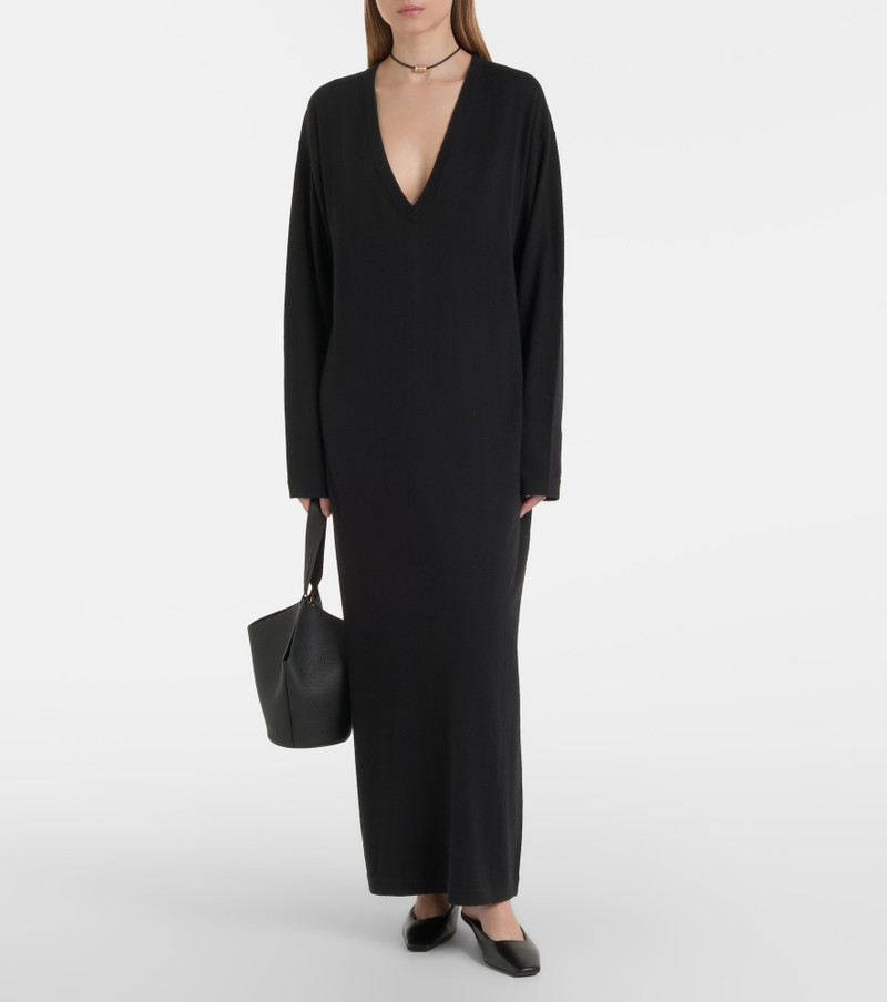 extreme cashmere N°480 Invite cotton and cashmere maxi dress outlook