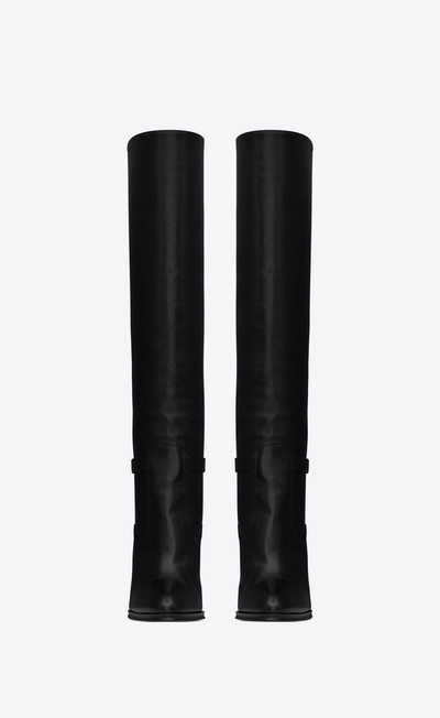 SAINT LAURENT diane boots in grained leather outlook