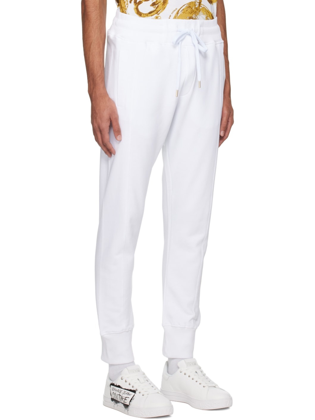 White Drawstring Sweatpants - 2
