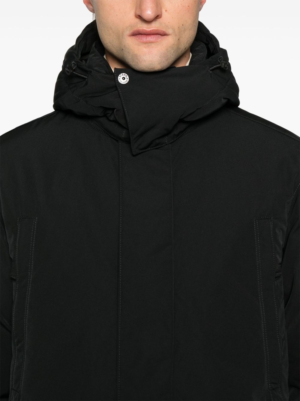 Micro Twill hooded coat - 5