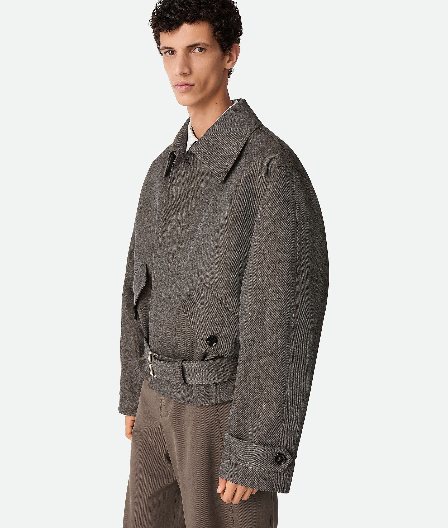 Wool Twill Bomber Jacket - 2