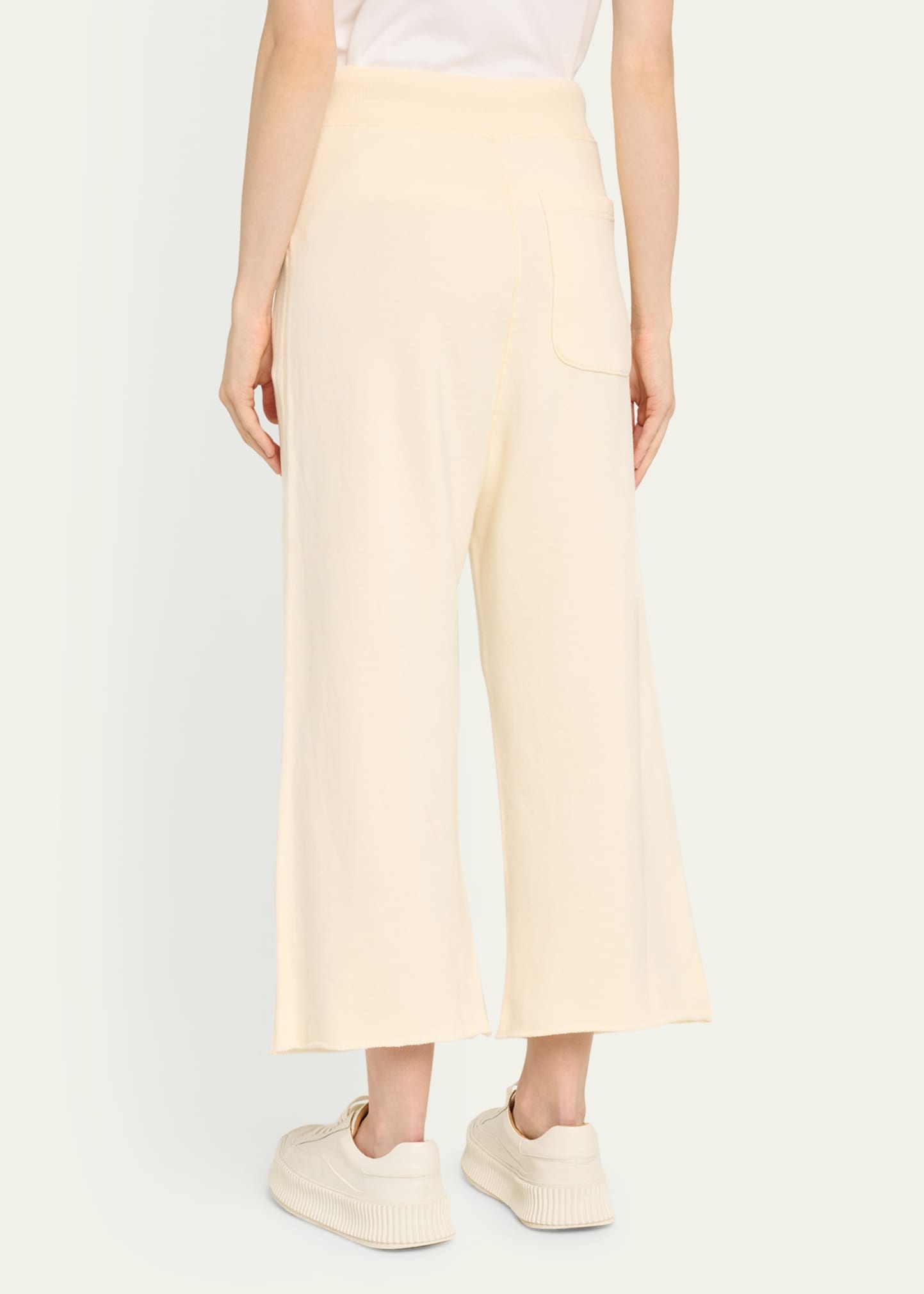 Cropped Pleated Sweatpants - 3