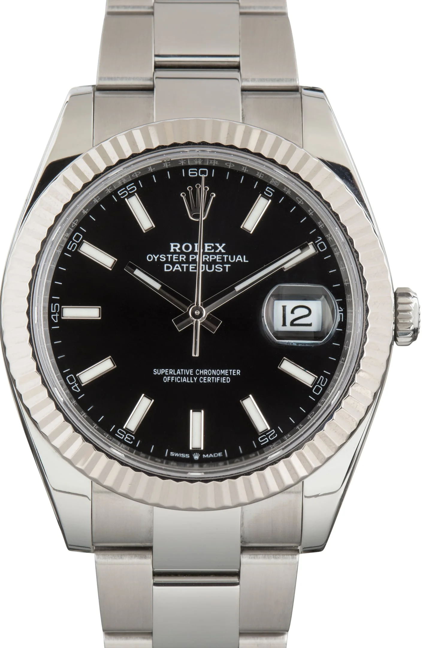 Used Rolex Datejust 41 Ref 126334 Black Chromalight Dial - 1