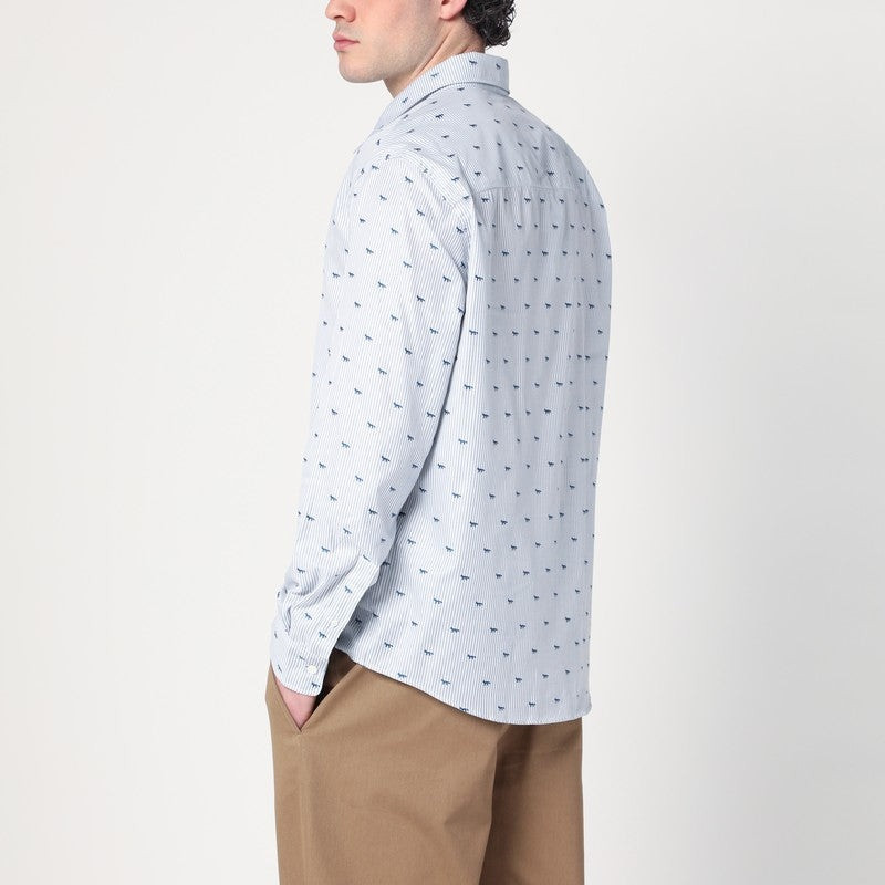 Maison Kitsuné STRIPED SHIRT WITH LOGOS outlook