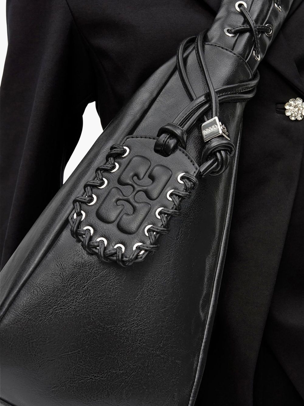 XXL leather shoulder bag - 6